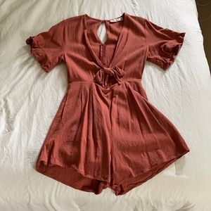 Showpo Rust Playsuit XS